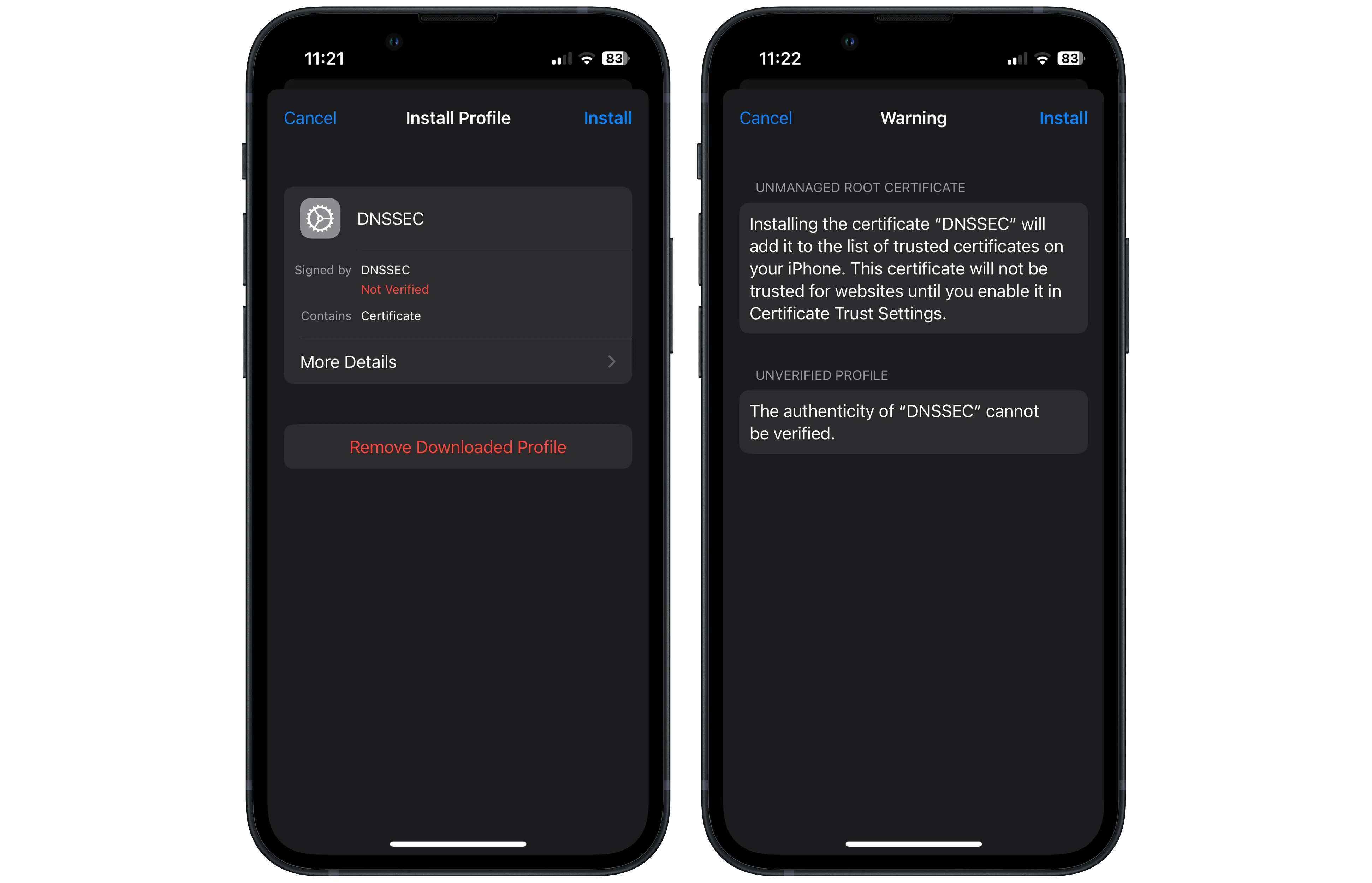 Trust DNSSEC profile